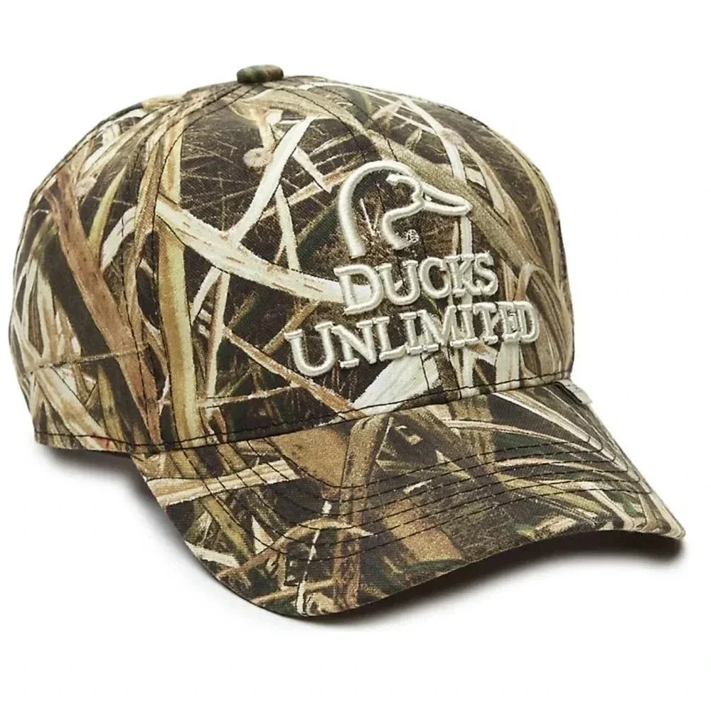 NWT Ducks Unlimited Shadow Grass Camo Men's Cap/Hat One Size Fits All